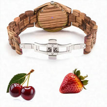Load image into Gallery viewer, Natures Finesse Men or Women Sustainable Wooden Wrist Watch
