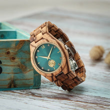Load image into Gallery viewer, Natures Finesse Men or Women Sustainable Wooden Wrist Watch
